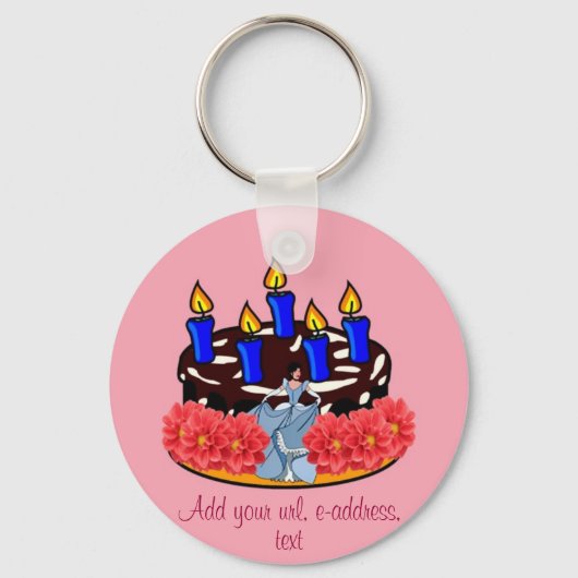 Porte-clés Gâteau de Valentine (Recto)