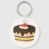 Porte-clés Gâteau Et Fraise (Recto)