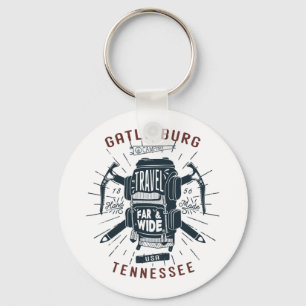 Porte-clés Gatlinburg Tennessee sac à dos Gear Retro Travel