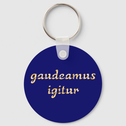 Porte-clés gaudeamus igitur latin (Recto)