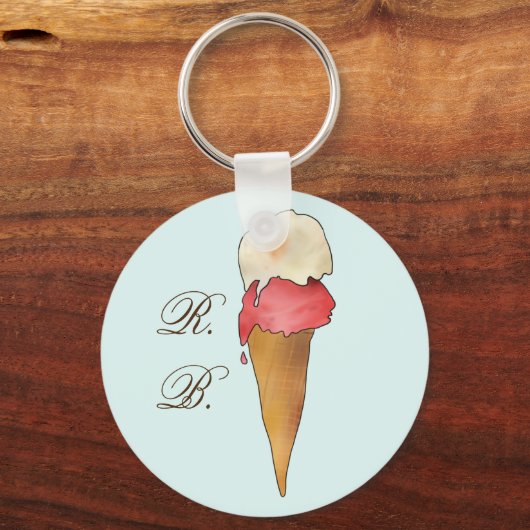 Porte-clés Gaufre à glace (Recto)