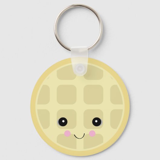 Porte-clés gaufre mignonne kawaii (Recto)