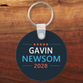 Porte-clés Gavin Newsom 2028 Pour Président (Verso)