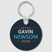 Porte-clés Gavin Newsom 2028 Pour Président (Verso)