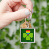 Porte-clés Gay Lucky Clover (main)