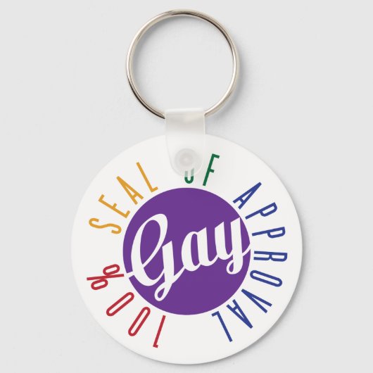 Porte-clés Gay Seal of Approval (Recto)