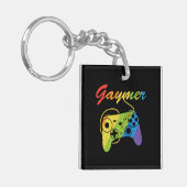 Porte-clés Gaymer | Rainbow Video Game Controller | Gaming (Devant gauche)