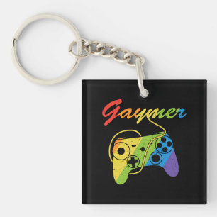 Porte-clés Gaymer   Rainbow Video Game Controller   Gaming