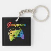 Porte-clés Gaymer | Rainbow Video Game Controller | Gaming (Dos)