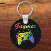 Porte-clés Gaymer | Rainbow Video Game Controller | Jeux (Recto)