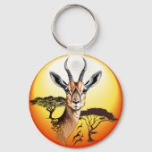 Porte-clés Gazelle Antelope africaine animal sauvage (Recto)