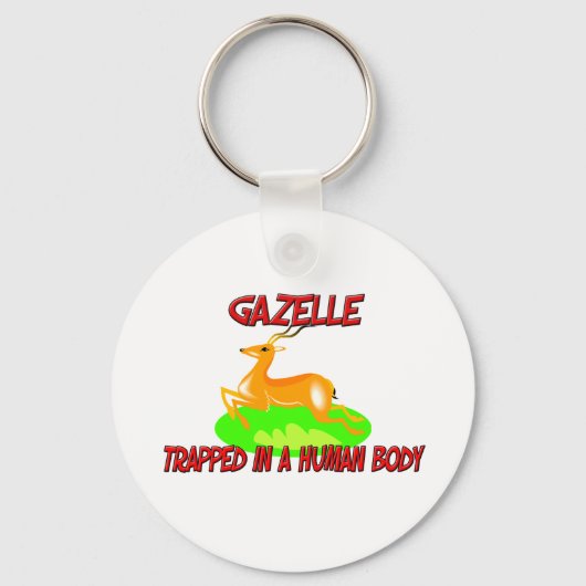 Porte-clés Gazelle piégée dans un corps humain (Recto)