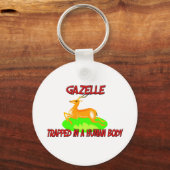 Porte-clés Gazelle piégée dans un corps humain (Recto)