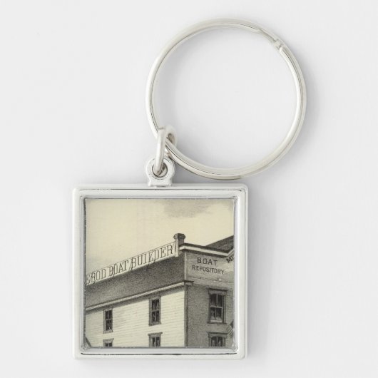 Porte-clés GC Ormerod, Boat Builder, Asbury Park, NJ (Devant)