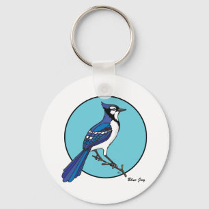 PORTE-CLÉS GEAI BLEU