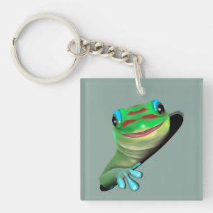 Porte-clés Gecko dans un trou