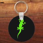 Porte-clés Gecko grimpeur vert funky (Recto)