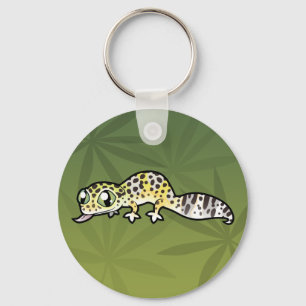 Porte-clés Gecko léopard de dessin animé