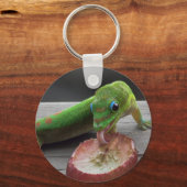 Porte-clés Gecko Mange des raisins (Recto)