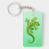 Porte-clés Gecko vert s'élevant (Devant)