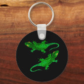 Porte-clés Geckos verts (Recto)
