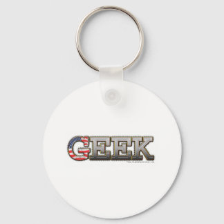 Porte-clés Geek américain