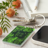 Porte-clés Geek de la carte de circuit électronique Nerd PCB (Devant droit)