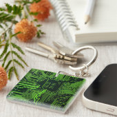 Porte-clés Geek de la carte de circuit électronique Nerd PCB  (Devant Droit)