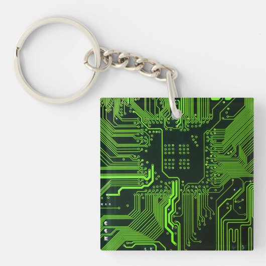 Porte-clés Geek de la carte de circuit électronique Nerd PCB  (Devant)
