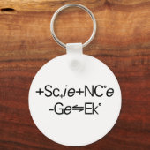Porte-clés Geek scientifique (Recto)