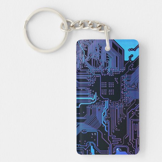 Porte-clés Geek Sortie carte de circuit électronique Nerd PCB (Devant)