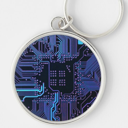 Porte-clés Geek Sortie carte de circuit électronique Nerd PCB (Devant)
