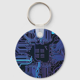 Porte-clés Geek Sortie carte de circuit électronique Nerd PCB