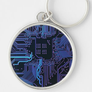 Porte-clés Geek Sortie carte de circuit électronique Nerd PCB