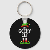 Porte-clés Geeky Elf Family Matching Group Christmas Geek (Recto)