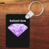 Porte-clés Gem rayonnant (Verso)