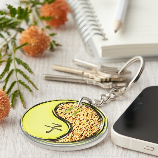 Porte-clés Gemini et rat de feu (Devant Droit)