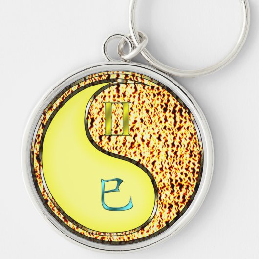Porte-clés Gemini et serpent de feu (Devant)