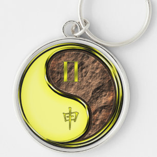 Porte-clés Gemini et singe de la Terre