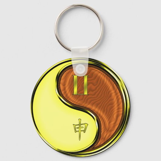 Porte-clés Gemini et Singe des bois (Recto)
