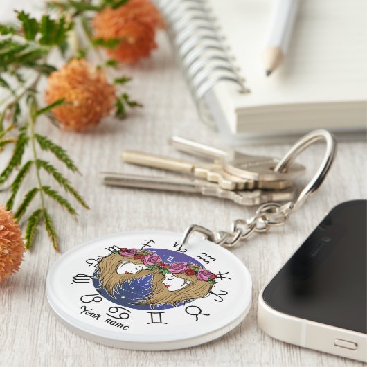 Porte-clés Gemini & Libra Acrylic Keychain (Devant droit)