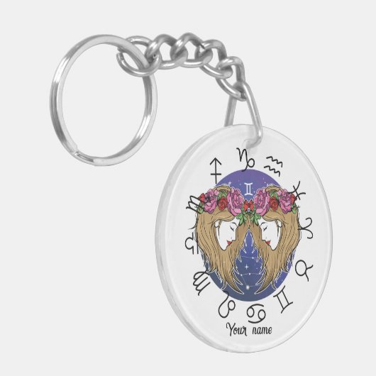 Porte-clés Gemini & Libra Acrylic Keychain (Devant gauche)