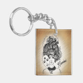 Porte-clés Gemini Masqué Lady Zodiac (Devant gauche)