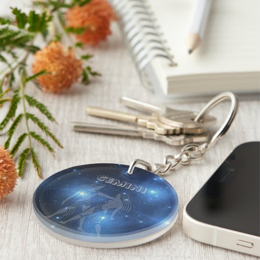 Porte-clés Gemini transparent (Devant Droit)