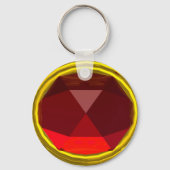 PORTE-CLÉS GEMSTONE DE RUBY ROUGE MAGIQUE (Recto)