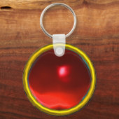 PORTE-CLÉS GEMSTONE DE RUBY ROUGE MAGIQUE (Recto)