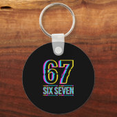 Porte-clés Gen Alpha Six Seven 6 7 Meme  (Recto)