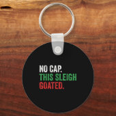 Porte-clés Gen Z Slang Christmas No Cap This Sleigh Goated  (Recto)
