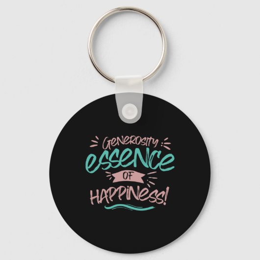 Porte-clés Générosité Essence De Sticker Du Bonheur (Recto)