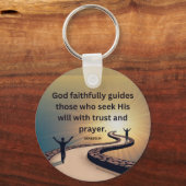 Porte-clés Genèse 24 - Dieu guide ceux qui cherchent Sa volon (Recto)